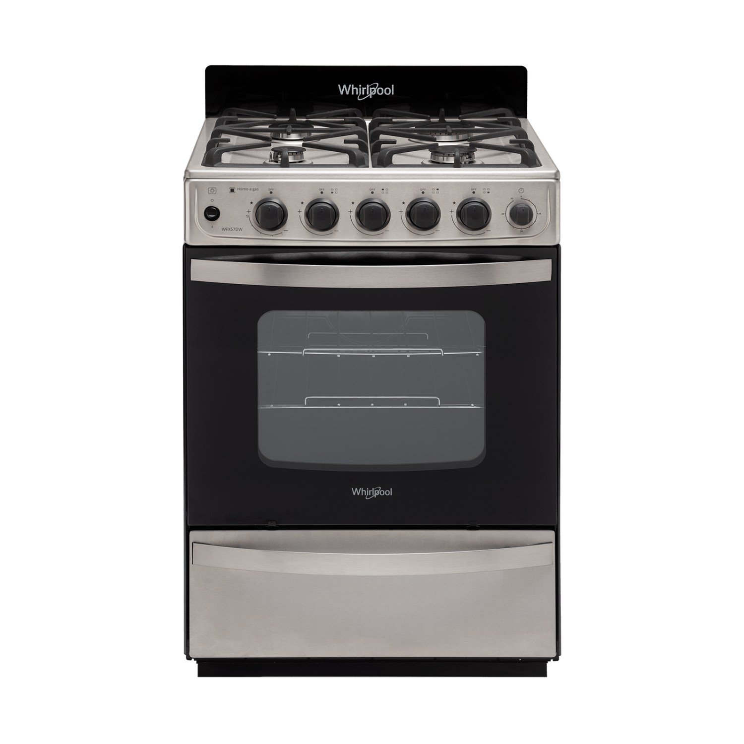 Cocina Whirlpool Multigas 56 CM Inox