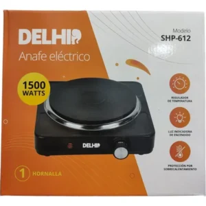 Anafe Electrico 1 Hornalla Negro Delhi 220v 1500w Cocina