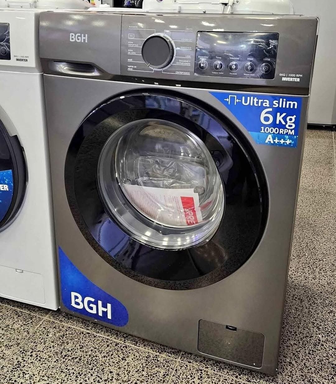 👚LAVARROPA AUTOMÁTICO BGH INVERTE "6" KILOS↩️*(MODELO:BWFE06S24AR