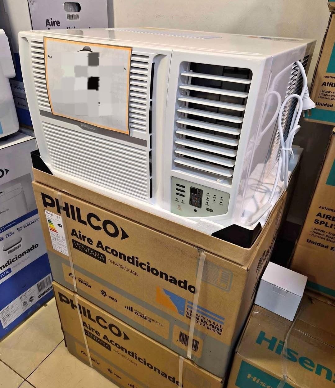 AIRE ACONDICIONADO VENTANA PHILCO "3300" WTTS↩️(MODELO:PHW32CA3AN)