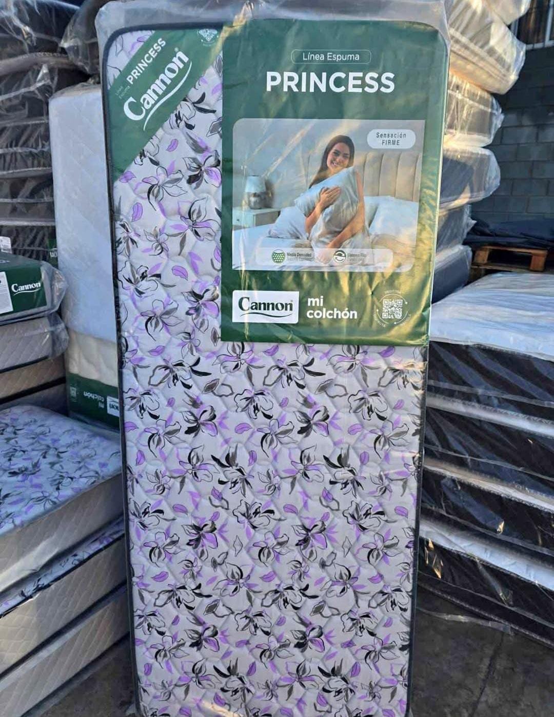 ↪️COLCHON CANNON PRINCESS↩️(80x190)1 PLAZA