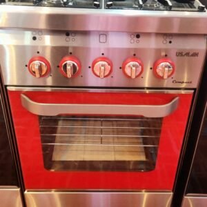 ❤️‍🔥COCINA INDUSTRIAL USMAN COMPACT ROJO "4 HORNALLA