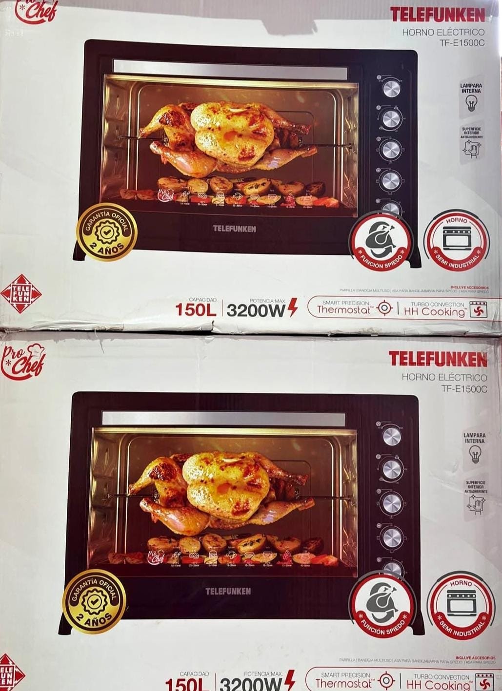 HORNO ELECTRICO TELEFUNKEN "150" LITROS CON GRILL➡️(MODELO:TF-E1500C)