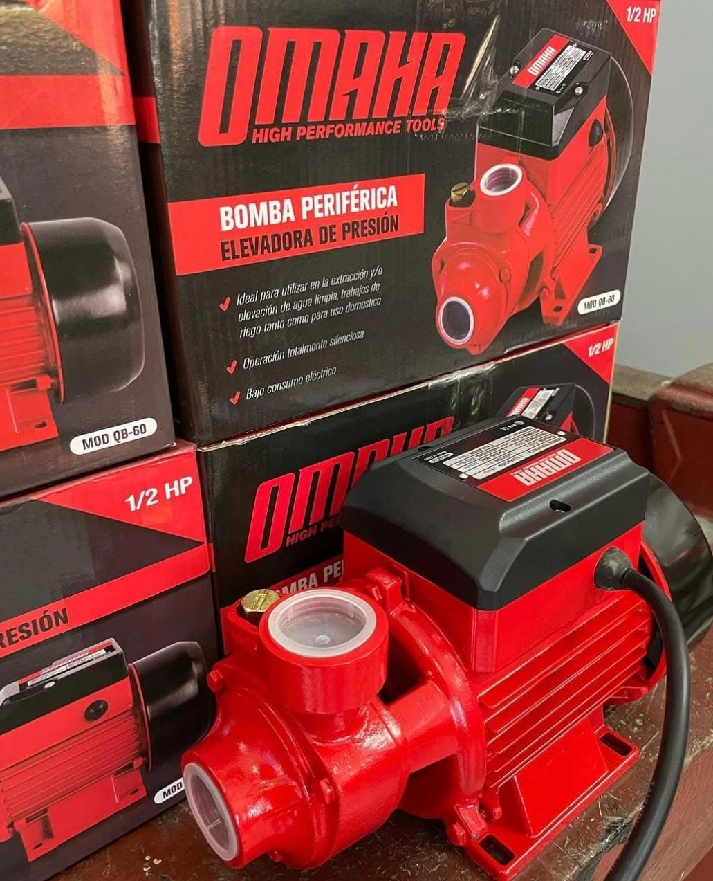 *💧BOMBA PERIFÉRICA CENTRIFUGADO "OMAHA"🔷MODELO:QB60