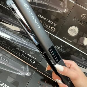 *💇🏻♀️PLANCHITA DE PELO GAMA CP14 LED TITANIO BLACK*