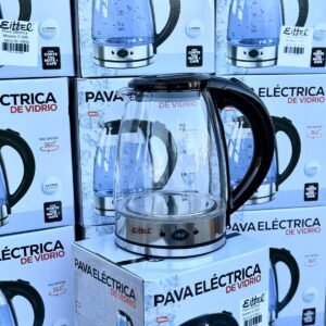 🫖PAVA ELECTRICA EIFFEL DE VIDRIO "2" LITROS CORTE MATE✨MODELO:E-605