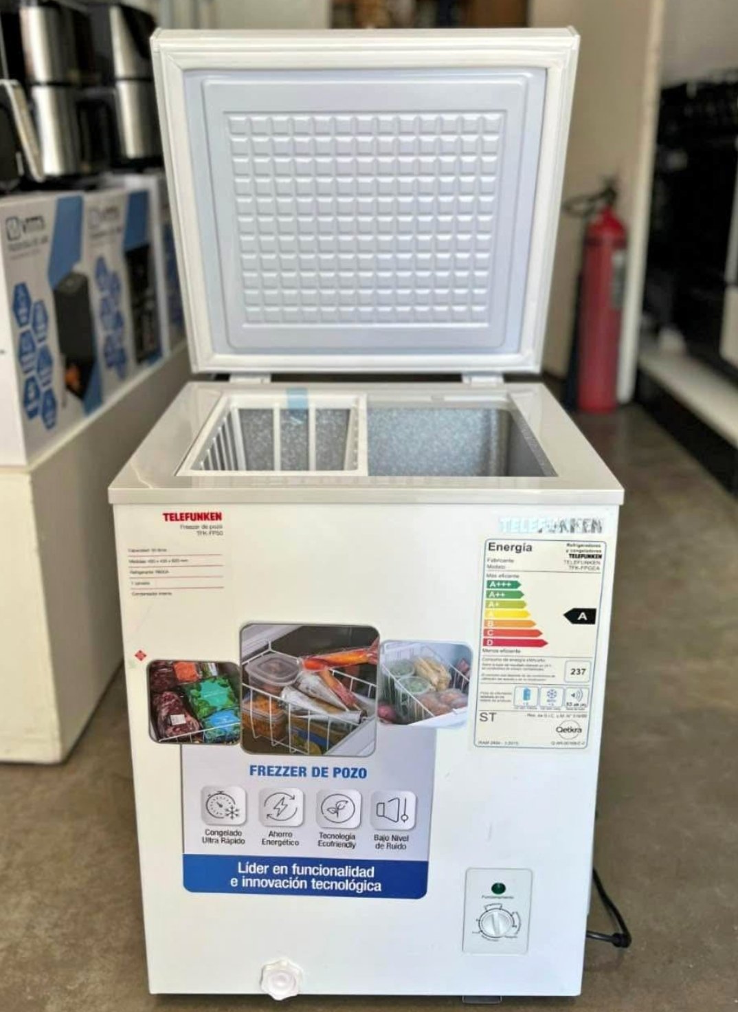 🍓FREEZER DE POZO TELEFUNKEN "50" LITROS🤍(MODELO:TFK-FP50)