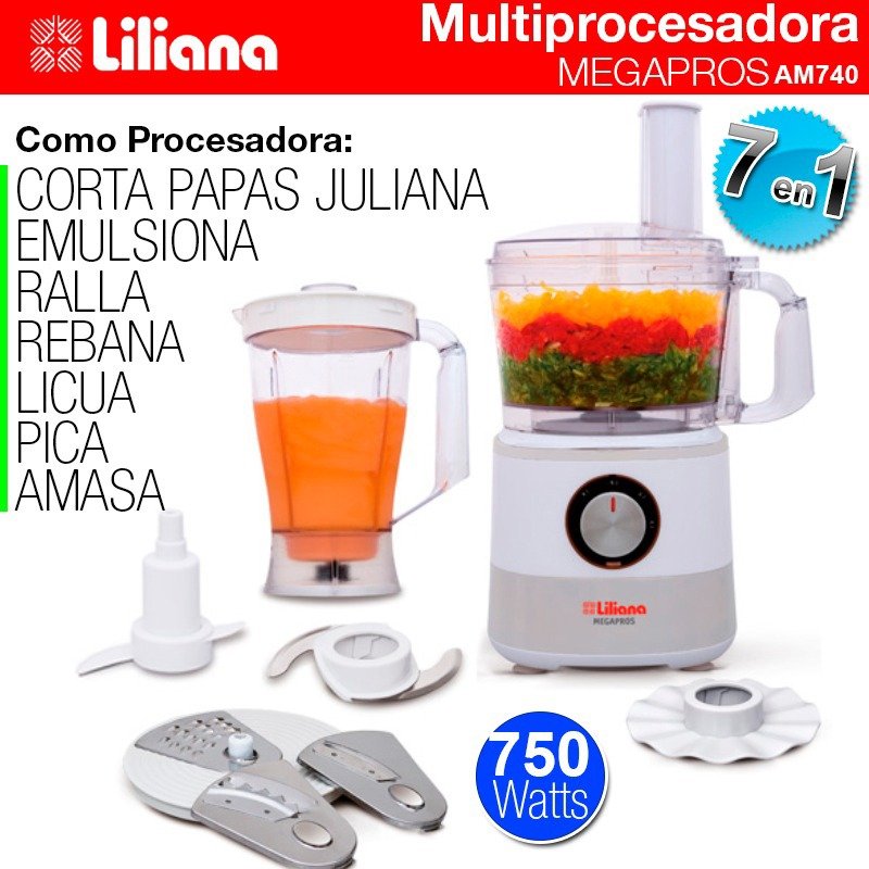 Licuadora Liliana Blacklic Al310 Jarra 1.5l Molinillo Cafe