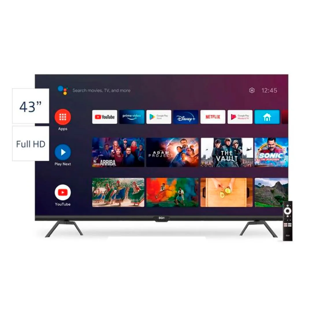 SMAR TV BGH "43" PULGADA ANDROID TV MOD:B43255FS5A
