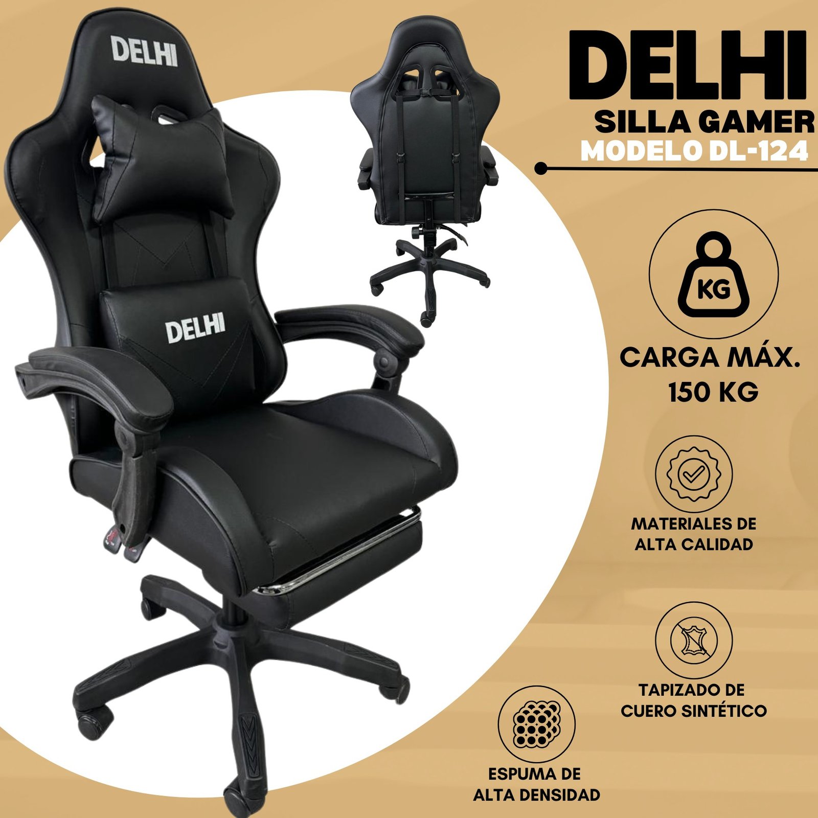 💺SILLA GAMMER "DELHI"💺MODELO:DL-124 - Image 2