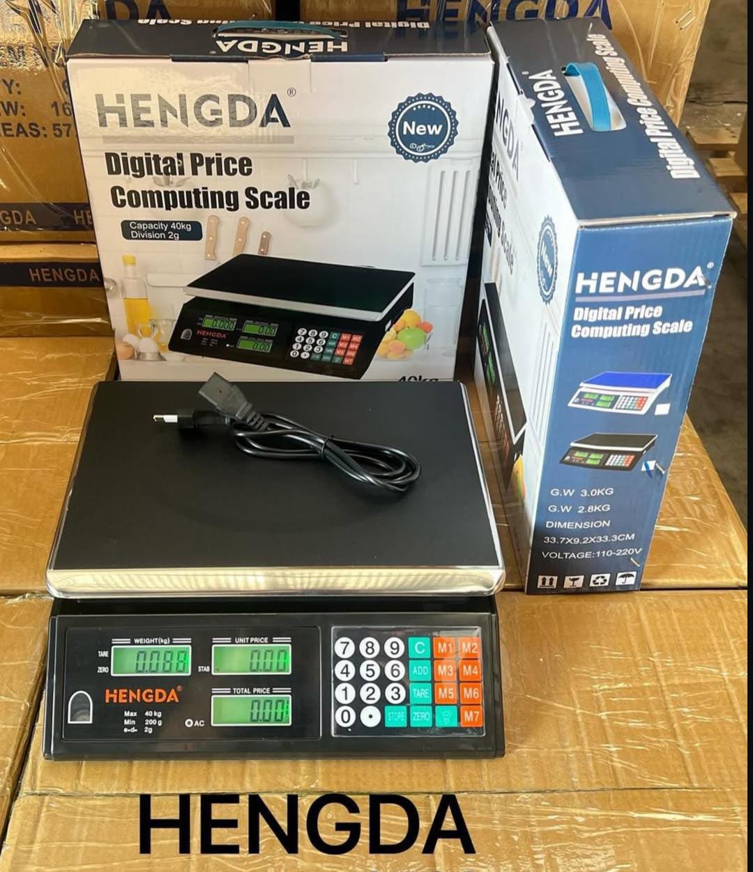🍉BALANZA DIGITAL HENGDA "40" KILOS🍉🍒MODELO:QY-10410
