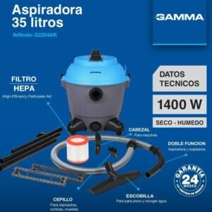 🌬️💧ASPIRADORA GAMMA "35" LITROS💧MODELO:G2204AR