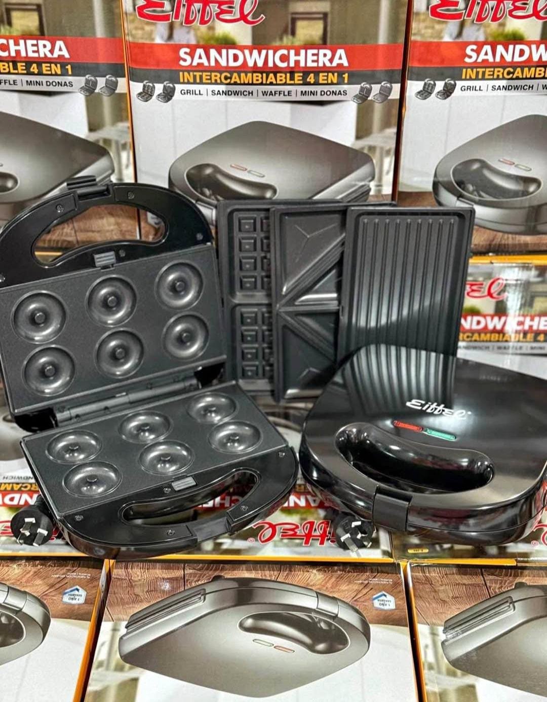 🥪SANDWICHERA EIFFEL INTERCAMBIABLE 4 EN 1🥪MODELO:E295