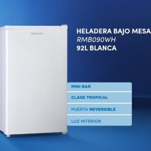 🍓HELADERA BAJO MESADA SMARTLIFE "92" LITROS🧊MODELO:RMB090WH