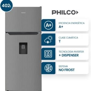 🧊🍓HELADERA PHILCO TOP MOUNT INVERTER NO FROST "402" LITROS🍓🧊MODELO:PHNT453XD12