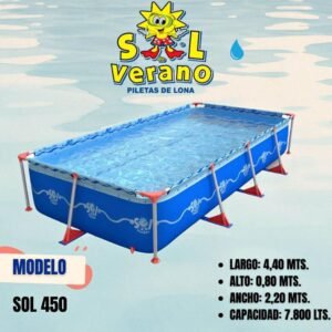 🏊🏻‍♀️⛱️PILETA SOL DE VERANO "FUN450" 7800 LITROS💧