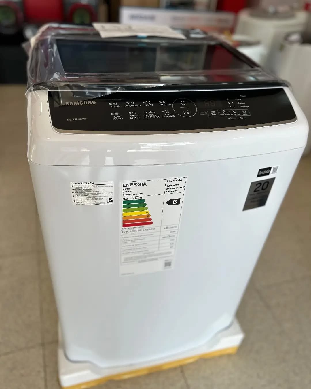 🧼👚LAVARROPA SAMSUNG DIGITAL "8" KILOS INVERTE👚MODELO:WA80CG4240BWZS