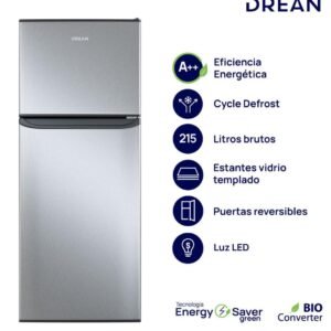 🧊🍓HELADERA DREAN CÍCLICA "215" LITROS INOX🍓MODELO:RZD215PVARXO