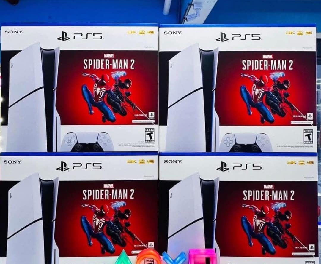 💽PLAYSTATION SONY PS5 SLIM CON LECTOR + MARVEL SPIDE- MAN 2 1TB🎮●16 RAM DE CAPACIDAD