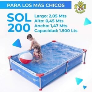 🏊🏻‍♀️⛱️PILETA SOL DE VERANO "FUN200" 1500 LITROS⛱️