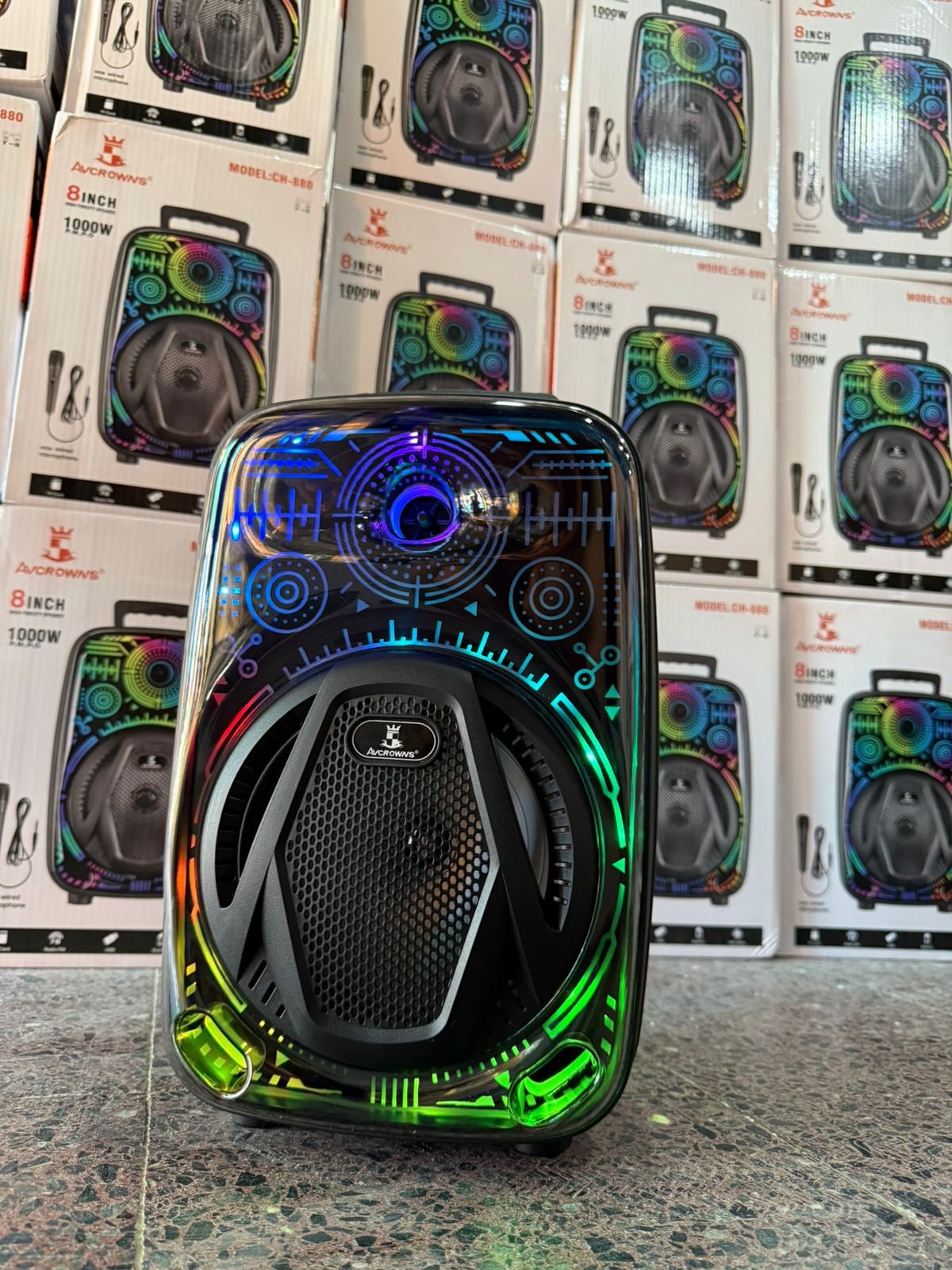 🔊PARLANTE AVCROWNS "8" PULGADA🔊MODELO:CH-880