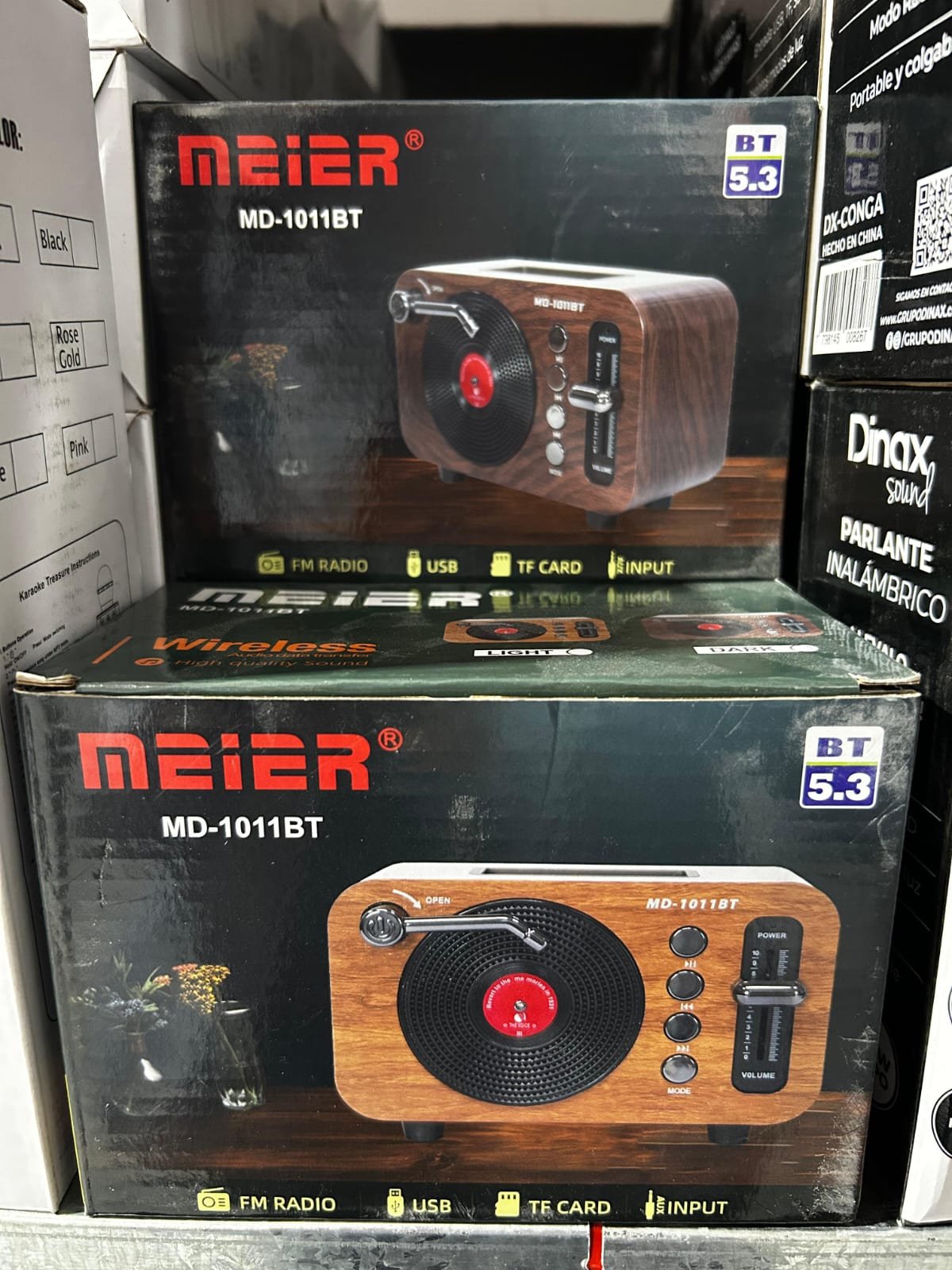 ❗RADIO DINAX AM/FM ESTILO RETRO VINILLO Modelo: 1011BT