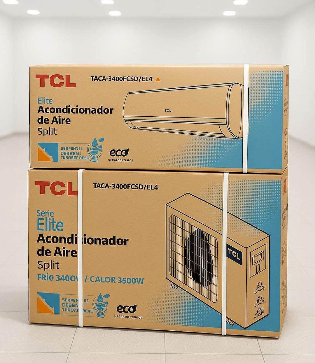 🌬️AIRE ACONDICIONADO TCL "3400" WTTS SPLIT🌬️* *MODELO:TACA-3400FCSD/EL4 FRIO | CALOR