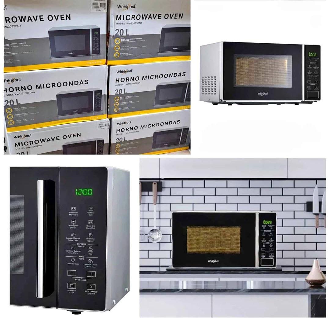 👩🏻🍳HORNO MICROONDAS WHIRLPOOL "20" LITROS DIGITAL 👩🏻🍳* *MODELO:WMS2OBS✨POTENCIA:700 WTTS