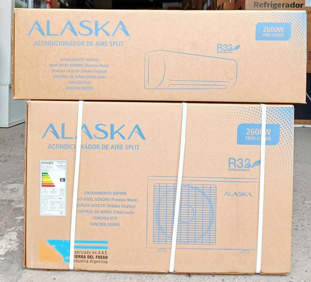 🌬️AIRE ACONDICIONADO ALASKA "2600" WTTS SPLIT🌬️* *MODELO:AS26WCEW FRIO | CALOR