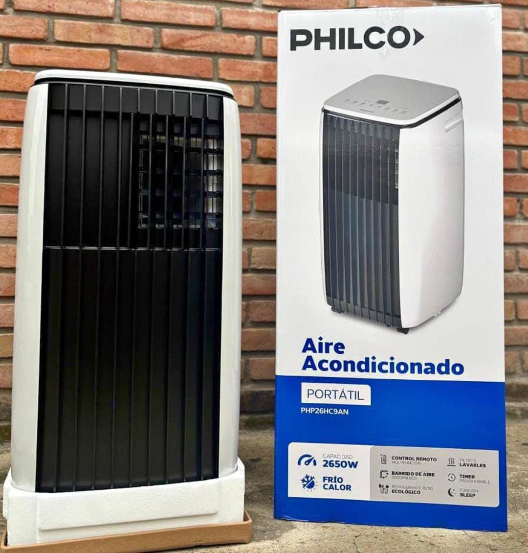🌬️AIRE ACONDICIONADO PORTÁTIL PHILCO "2700" WTTS🌬️* *MODELO:PHP26HC9AN* FRIO Y CALOR