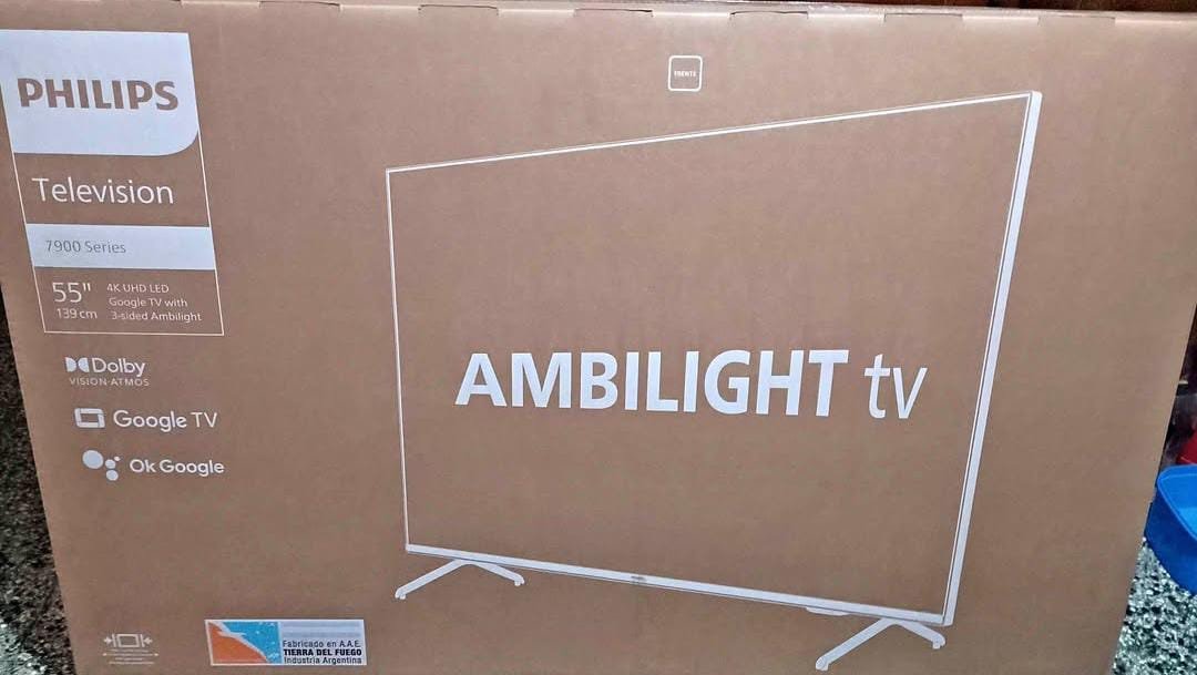 SMART TV PHILIPS "55" CON AMBILIGHT 4K📺•GOOGLE TV| MOD:55PUD7908