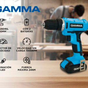 🧰TALADRO ATORNILLADOR A BATERIA GAMMA 12VCC🧰MODELO:G12105AR