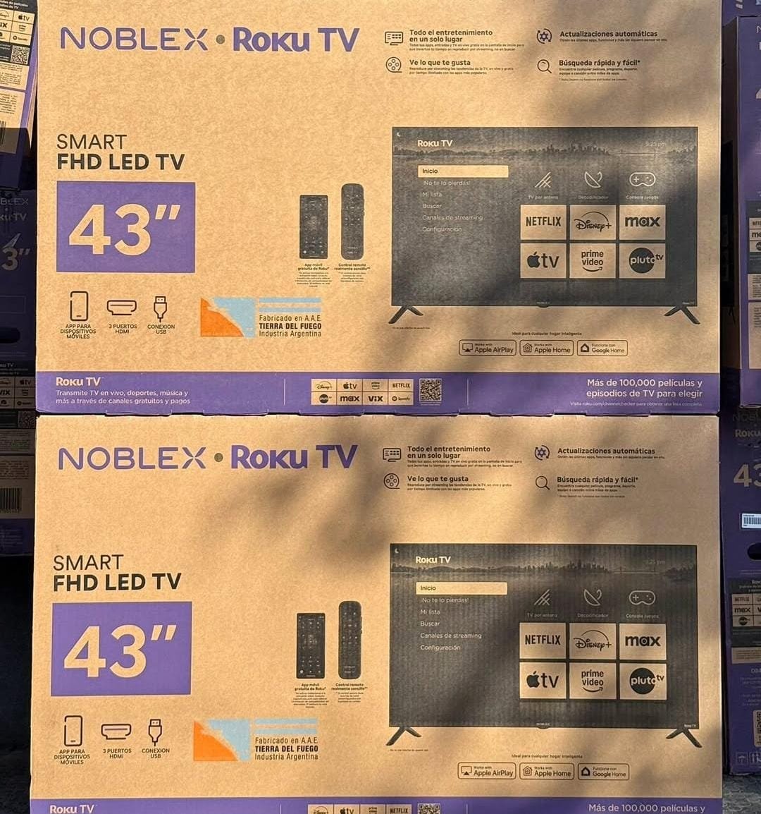 📺SMART NOBLEX ROKU TV "43" PULGADAS FULL HD📺