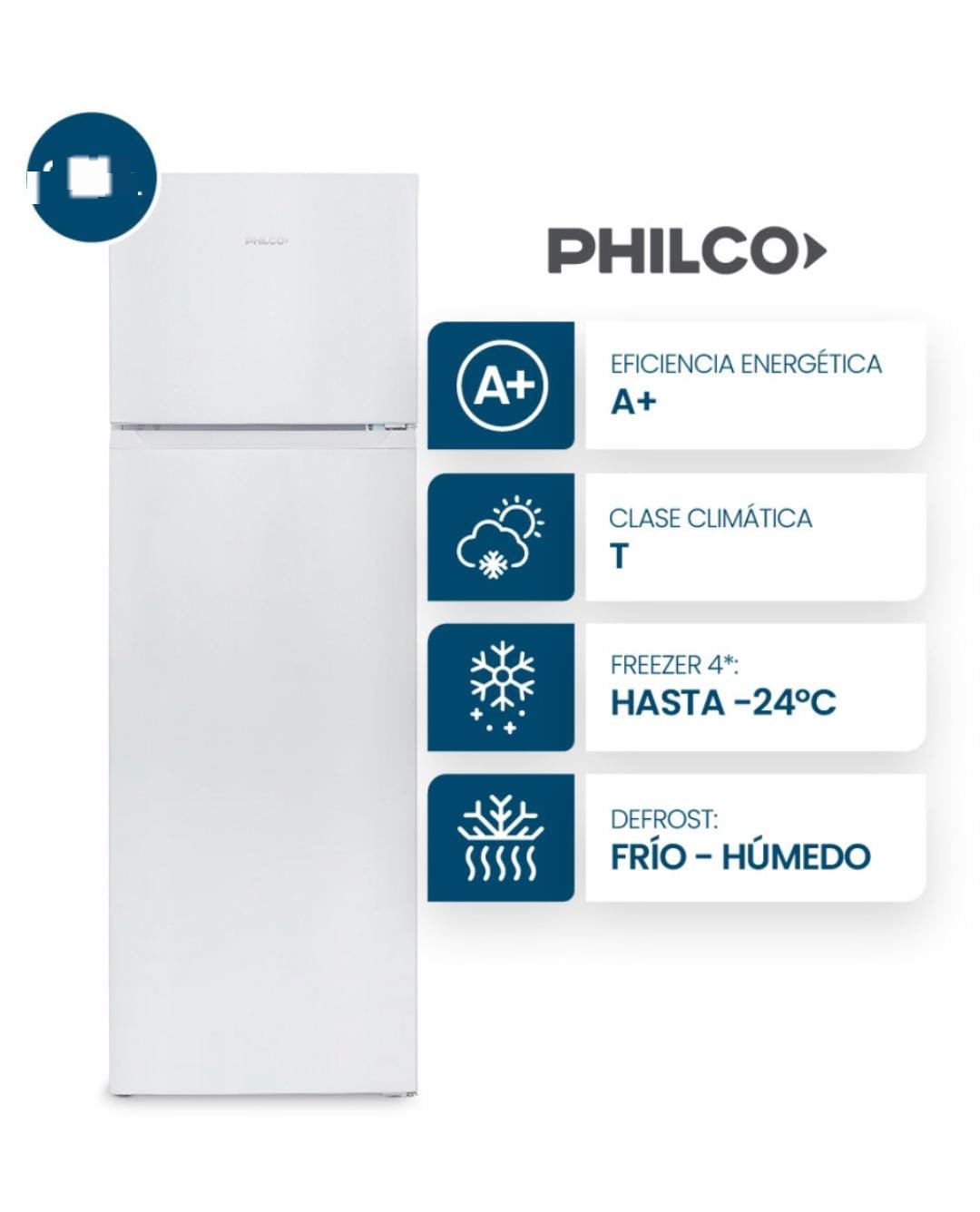 🤍🍓HELADERA PHILCO CÍCLICA "260" LITROS BLANCO🍓🍒MODELO:PHCT260B