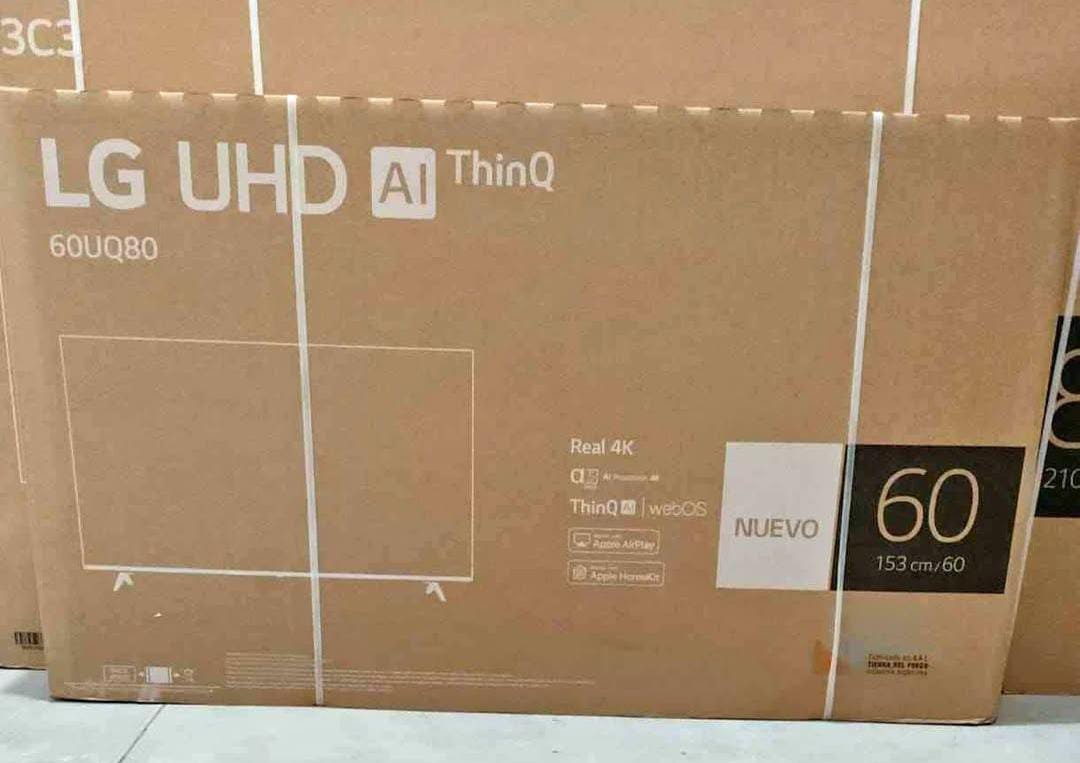 📺SMART TV LG "60" PULGADA UHD AL THINQ📺* *MODELO:60UQ80•CONTROL REMOTO MAGIC REMOTE
